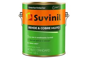 Tinta Acrílica Standard Rende e Cobre Muito Fosco Branco 3,6 Litros