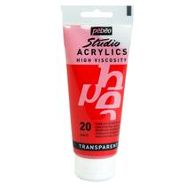 Tinta Acrílica Studio 100ml Pébéo 20 Quinacridone Scarlet Tinta Acrílica Studio 100ml Pébéo 20 Quinacridone Scarlet