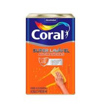 Tinta Acrilica Super Lavavel Branco 18 Litros-Coral