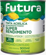 Tinta acrilica super rendimento standard branco futura 900ml Tinta acrilica super rendimento standard branco futura 900ml
