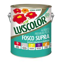 Tinta Acrílica Supra Lukscolor Premium Branco Fosco 3,6L
