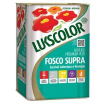 Tinta Acrílica Supra Lukscolor Premium Plus Branco Fosco 18L