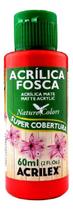 Tinta Acrílica VERMELHO 555 Fosca 60ml - ACRILEX Tinta Acrílica VERMELHO 555 Fosca 60ml - ACRILEX