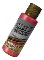 Tinta Acrílica VERMELHO 555 Metal Colors 60ml - ACRILEX Tinta Acrílica VERMELHO 555 Metal Colors 60ml - ACRILEX