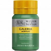 Tinta Acrílica Winsor & Newton Galeria 250ml 484 Permanent Green Middle