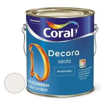 Tinta Acrilico Acetinada Decora Seda Branco Gelo 3.6l - Coral