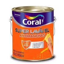 Tinta Acrilico Eggshell Super lavavel Branca 3.6l - Coral Tinta Acrilico Eggshell Super lavavel Branca 3.6l - Coral