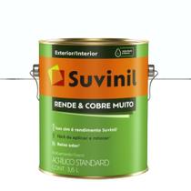 Tinta Acrilico Fosco Rende e Cobre Muito Branco 3.6l - Suvinil