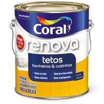 Tinta Acrilico Fosco Renova Tetos Branco 3.6l - Coral
