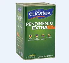 Tinta Acrílico Rendimento Extra Marfim 18 Lts Eucatex