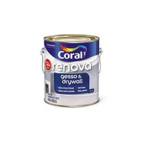 Tinta Acrilico Renova Gesso e Drywall Branco 3.6l - Coral