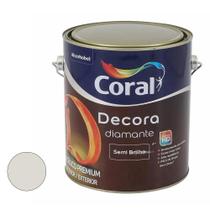 Tinta Acrilico Semibrilho Decora Diamante Branco Gelo 3.6l - Coral
