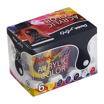 Tinta Acrylic Color Pentel Conjunto com 6 Cores Tinta Acrylic Color Pentel Conjunto com 6 Cores
