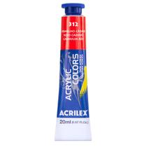 Tinta Acrylic Colors Acrilex 20ml 312 Vermelho de Cádmio
