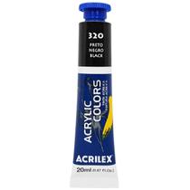 Tinta Acrylic Colors Acrilex 20ml 320 Preto