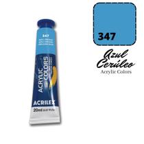 Tinta Acrylic Colors Acrilex 20ml 347 Azul Cerúleo