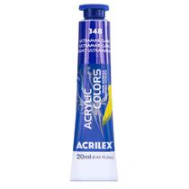 Tinta Acrylic Colors Acrilex 20ml 348 Ultramar Claro