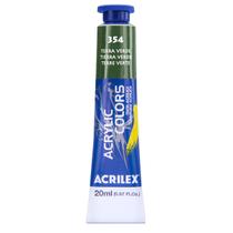 Tinta Acrylic Colors Acrilex 20ml 354 Terra Verde