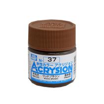 Tinta Acrysion N037 Wood Brown Semi Gloss 10 Ml Gunze Guac37 Tinta Acrysion N037 Wood Brown Semi Gloss 10 Ml Gunze Guac37