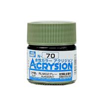 Tinta Acrysion N070 Rlm02 Gray Semi Gloss 10 Ml Gunze Guac70 Tinta Acrysion N070 Rlm02 Gray Semi Gloss 10 Ml Gunze Guac70