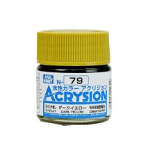 Tinta Acrysion N079 Dark Yellow Flat 10 Ml Gunze Guac79