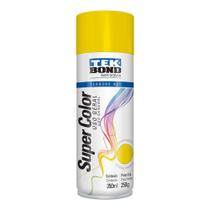 Tinta Aerossol Acrílica Uso Geral Super Color Tekbond Amarelo 350ml 250g - TEK BOND