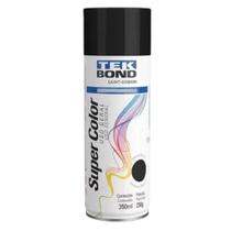 Tinta Aerossol Preto Metálico 350ml/250g TekBond - Acabamento Brilhante e Durável