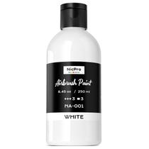 Tinta Airbrush Nicpro White Opaque 250ml de acrílico à base de água