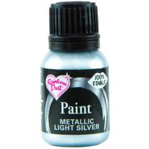 Tinta Alimentícia Metálica Prata Clara Rainbow Dust Tinta Alimentícia Metálica Prata Clara Rainbow Dust
