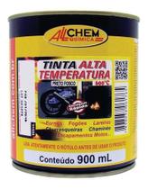 Tinta Alta Temp Preto 600 P/ Chaminés Fornos Lareira 900ml