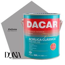 Tinta Antimofo Cinza Elefante Lavável Fosco Clássica Dacar 3,2L