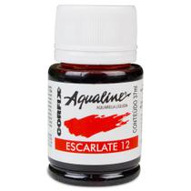 Tinta Aquarela Corfix Aqualine 37 Ml 12 Escarlate