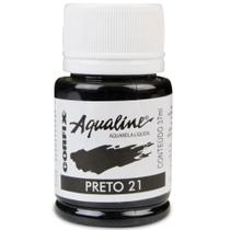 Tinta Aquarela Corfix Aqualine 37 Ml - 21 Preto