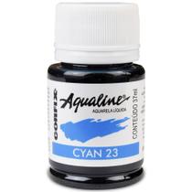 Tinta Aquarela Corfix Aqualine 37 Ml - 23 Cyan