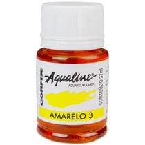 Tinta Aquarela Corfix Aqualine 37 Ml - 3 Amarelo