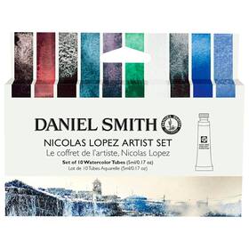 Tinta Aquarela Daniel Smith Nicolas Lopez 10 Tubos de 5ml Tinta Aquarela Daniel Smith Nicolas Lopez 10 Tubos de 5ml