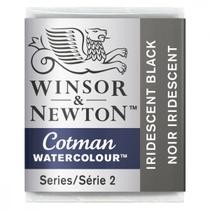 Tinta Aquarela em Pastilha Cotman Winsor & Newton Iridescent Black 473