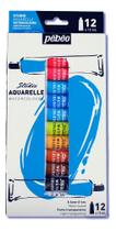 Tinta Aquarela Em Tubo Pébéo 12 Cores 12ml Tinta Aquarela Em Tubo Pébéo 12 Cores 12ml