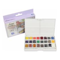 Tinta Aquarela Lefranc & Bourgeois 24 Cores Pastilha Lefranc & Bourgeois, 24 Cores - Lefranc Bourgeois