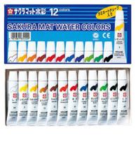 Tinta Aquarela Mat Water Colors Sakura 12 cores