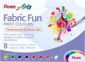 Tinta Aquarela para Tecido 8 Cores Pentel Ffpc1-f8 Tinta Aquarela para Tecido 8 Cores Pentel Ffpc1-f8