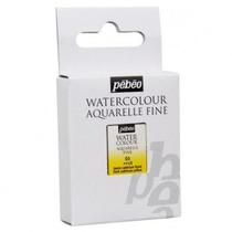 Tinta Aquarela Pébéo em Pastilha 03 Amarelo Cádmio Escuro