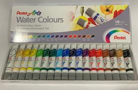Tinta Aquarela Pentel Arts Water Colours com 18 cores (WFRS-18)
