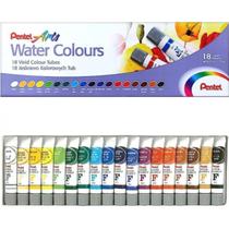Tinta Aquarela Pentel Arts Water Colours Com 18 Cores Wfrs