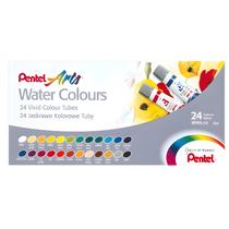 Tinta Aquarela Pentel Arts Water Colours com 24 Cores WFRS-24