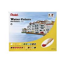 Tinta Aquarela Pentel em Tubo Estojo com 24 Cores
