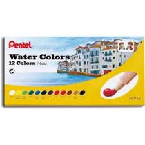 Tinta Aquarela Pentel Water Colours 12 Cores Base de Água HTP-12B