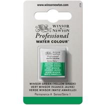 Tinta Aquarela Profissional Winsor & Newton Pastilha S1 721 Winsor Green (Yellow Shade)