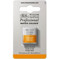 Tinta Aquarela Profissional Winsor & Newton Pastilha S2 285 Gold Ochre