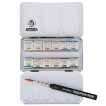 Tinta Aquarela Schmincke Horadam 12 Cores + 1 Pincel